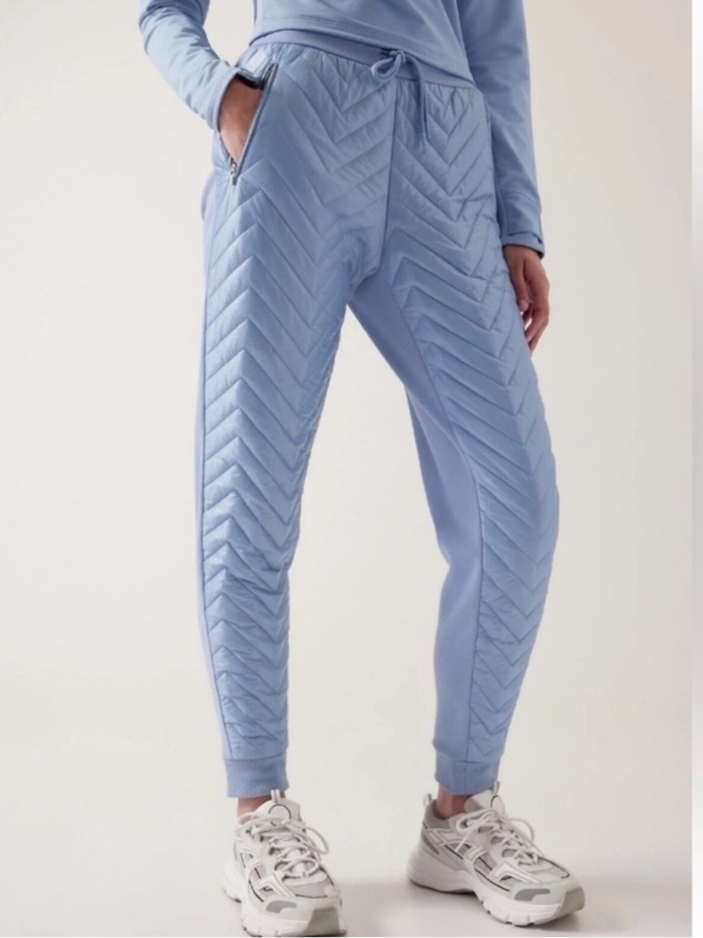 Athleta TALL Solstice Apres Ski Down Jogger Blue 6T